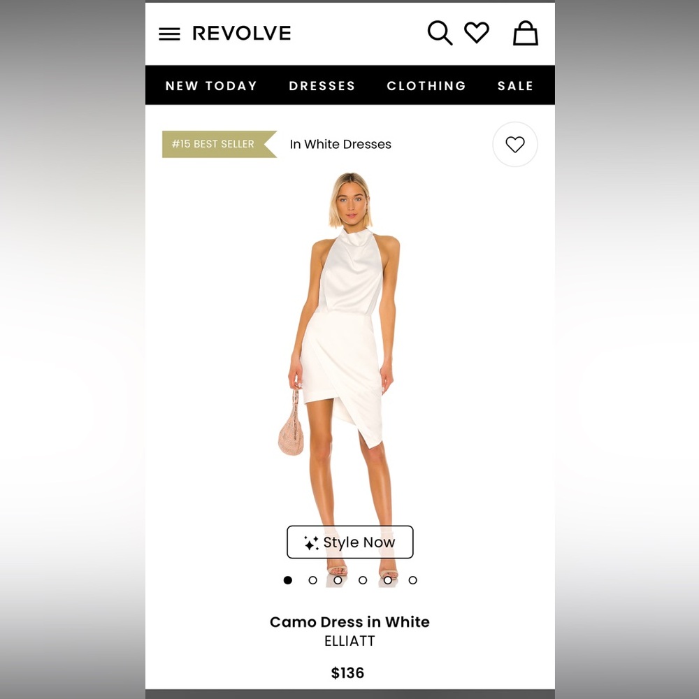 White halter dress